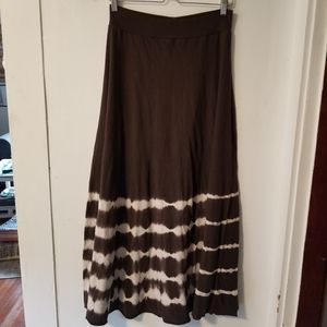 3/$25 Brown Maxi Tie Dye Skirt